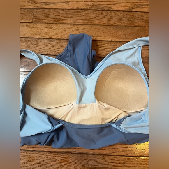 Summersalt Light Blue and Gray One Piece Swimsuit - Picture 8 of 12